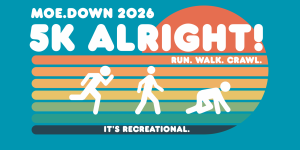 moe.down 2026 5K Alright! Run.Walk.Crawl. logo