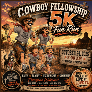 Cowboy Fellowship 5K Fun Run logo