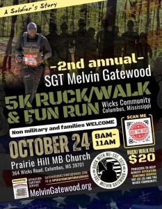 Sgt Melvin Gatewood 2026 Ruck/Walk & Fun Run logo