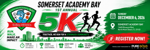 Somerset Academy Bay First  Annual 5k logo