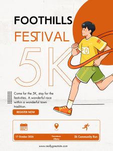 Foothills Festival 5K logo