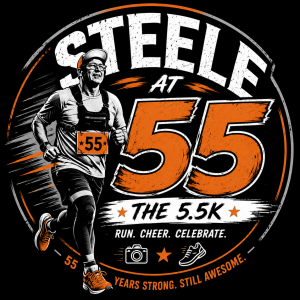 The STEELE 5.5k logo