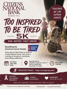 Too Inspired to be Tired 5K logo