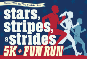 Stars, Stripes, and Strides 5K Run/Walk logo