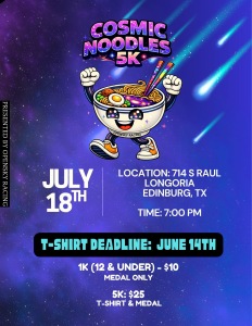 Cosmic Noodles 5k homepage