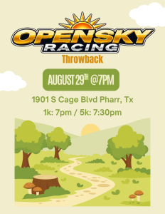 OpenSky Racing Throwback 5k logo