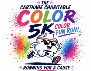 The Carthage Charitable 5K Color Fun Run logo