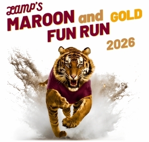 LAMP's Maroon and Gold Fun Run 2026 logo