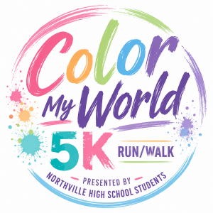 Color My World 5k Run/Walk logo