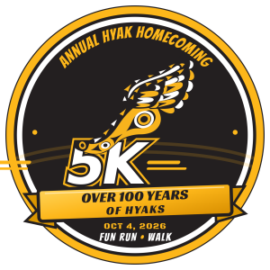 Hyak Homecoming 5K fun Run/Walk, 100 Years of Hyaks homepage