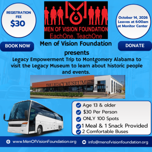 Men of Vision Foundation Legacy Empowerment Trip homepage