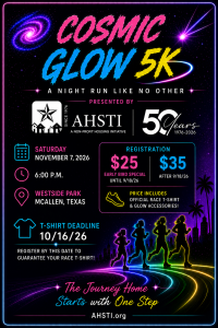 Cosmic Glow 5K Run/ Walk homepage