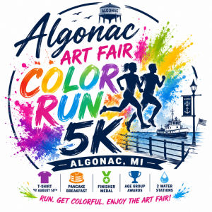Algonac Art Fair Color Run 5K logo