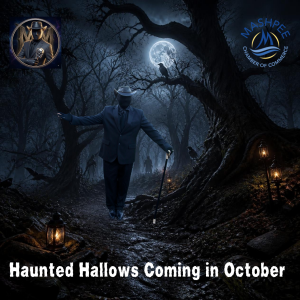 Haunted Hallows and Mashpee Halloweentown Market homepage