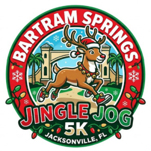 Bartram Springs Jingle Jog 5k race and 1.55 mile Fun Run