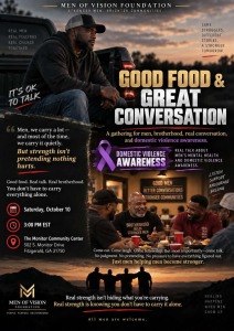 Men of Vision Foundation presents Real Men Talk: Good Food & Great Conversation homepage