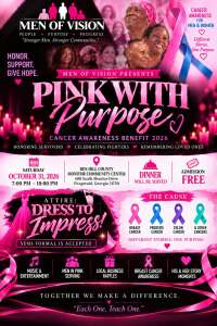 Men of Vision present Pink with Purpose homepage