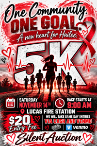 One community. One goal. A new heart for Hailee. homepage