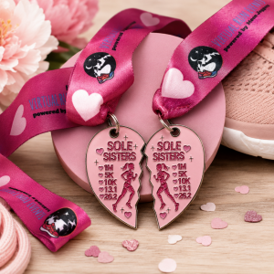 Sole Sisters Virtual Race – TWO Medals & Bibs | Run or Walk Anytime