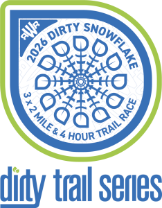Dirty Snowflake 4 Hour & 3 x 2 Mile logo