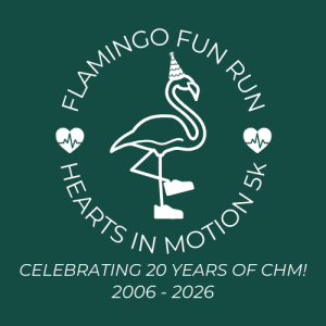 Compassionate Heart Ministries - Hearts in Motion 5k Run/Walk, and Flamingo Fun Run logo