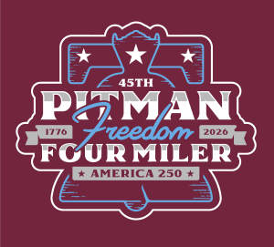 Pitman Freedom Four Miler Run logo