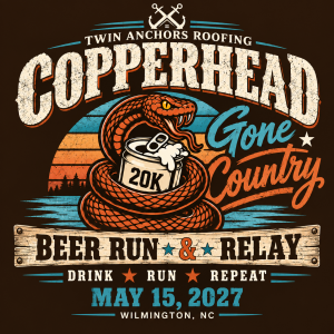 Twin Anchors Copperhead Beer Relay 20K and Beer Mile Presented by Wicked Weed homepage