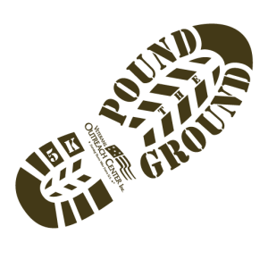 Pound the Ground 5K for Veterans Outreach Center logo