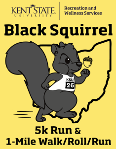 2026 14th Annual Black Squirrel 5K Walk/Run & 1-Mile Walk/Roll/Run logo