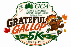 The Grove City Area Federal Credit Union Grateful Gallop 5K homepage