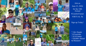 #CureforCluster VIRTUAL 5k Run/Walk logo