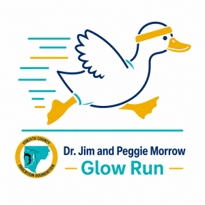 Dr. Jim and Peggie Morrow Glow Run for Educators 5K logo