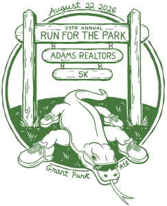 24th Annual Adams Realtors Run for the Park 5K logo