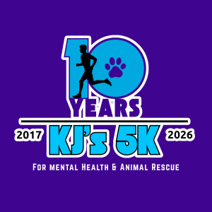 10th Annual KJ's 5K for Mental Health and Animal Rescue logo