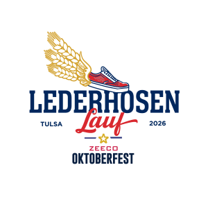 Lederhosen Lauf at Zeeco Oktoberfest Tulsa logo