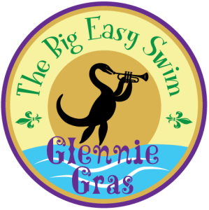 Glen Lake Swim: GLENNIE GRAS, The Big Easy Swim logo