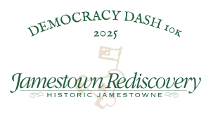 Democracy Dash 10K at Jamestown Island logo