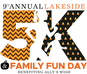 9th Annual Lakeside 5K and Family Fun Run and Trunk or Treat Benefiting Ally's Wish home