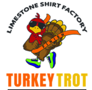 16th Annual Gainesville Turkey Trot 5K/10K/Half Marathon and YOUTH FUN RUN presented by Limestone Shirt Factory logo