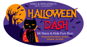 King & Spalding's 2025 West U Halloween Dash and Kids' Fun Run Presented by West U Smiles logo
