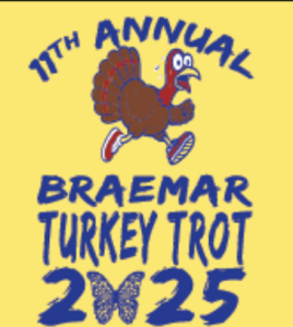 BRAEMAR 2025 ANNUAL 5K TURKEY TROT logo