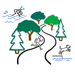 Pleasant Valley 5K Run/Walk, Aquathlon Challenge, and Dog Swim logo