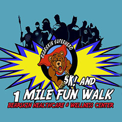 Bearskin Suprehero 5k, 1 Mile Fun Walk & Strongman logo