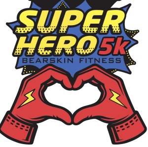 Bearskin Suprehero 5k, 1 Mile Fun Walk & Strongman logo