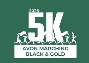 Avon Marching Band on the Run 5K logo