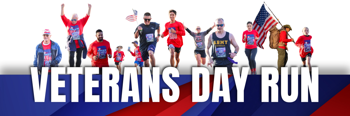 Veterans Day Run banner