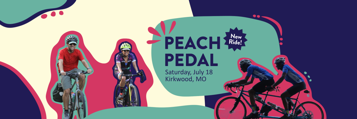 Peach Pedal Saturday, July 18 Kirkwood, MO