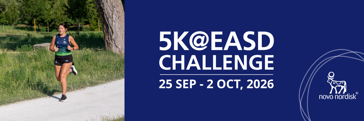 2026 5K@EASD Challenge, 25 September - 2 October, 2026, Virtual Challenge
