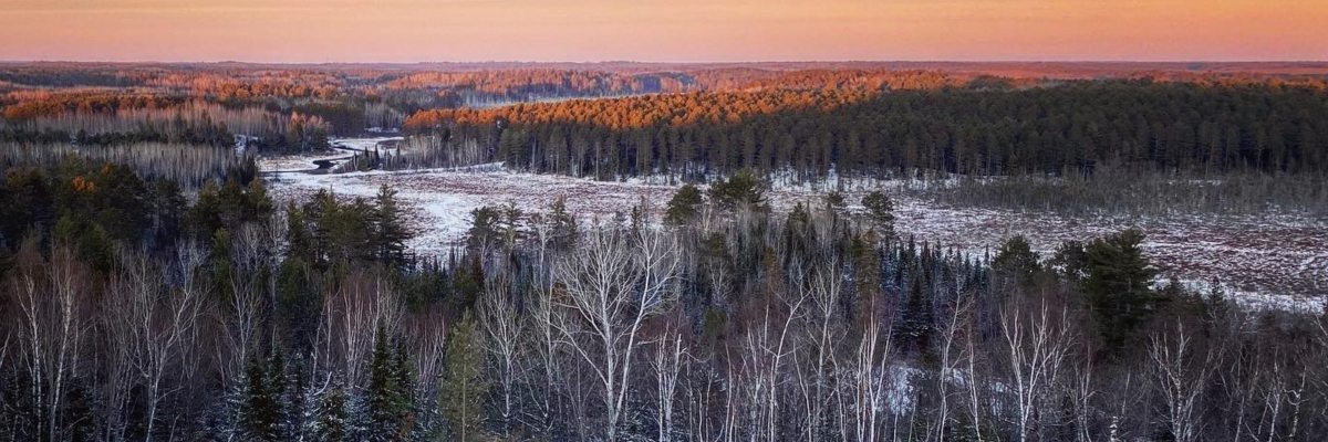 The view from Squirrel Hill Lookout at Minocqua Winter Park