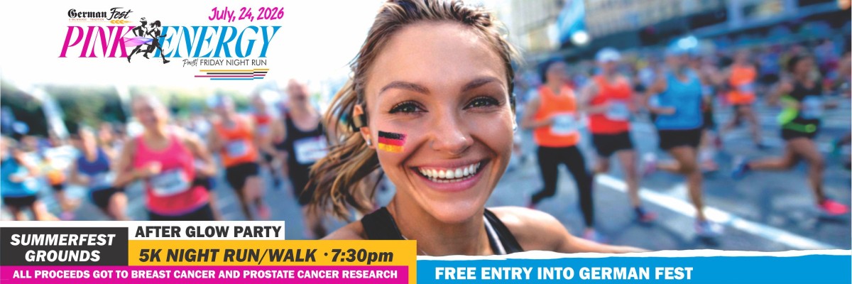 Pink Energy Run/Walk  5k Germanfest July 24, 2026 night run